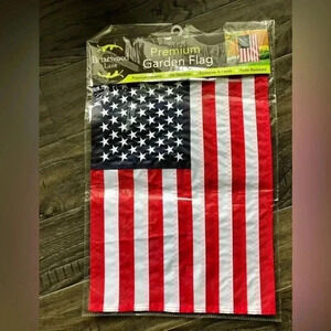 Garden Flag - American Flag Embroidered - 12.5x18”